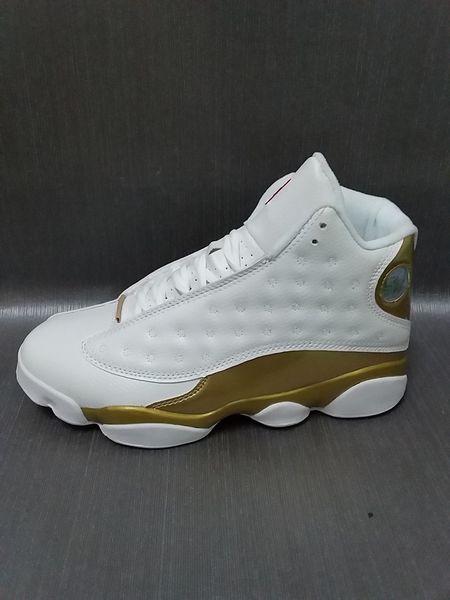 

дешевый оптовый 13 dmp mens basketball обувь 13s 14 размера dmp в gold white тапки нас 8-13 приходит с коробкой, Black