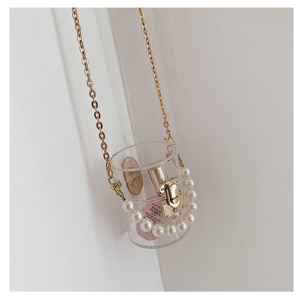 

fashion small plastic hard box women solid simple purses bag tote clear acrylic pvc cross body bag