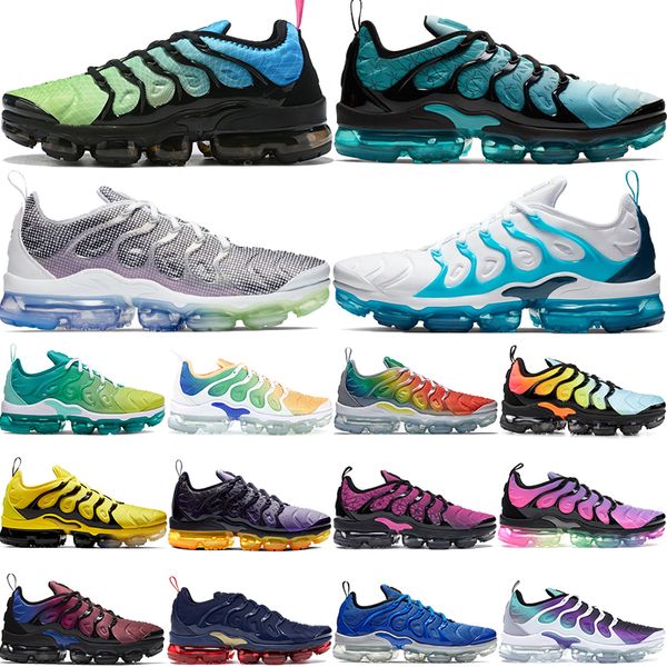 

tn plus aurora green white blue lemon lime running shoes mens be true spirit teal grid print designer luxury women shoes