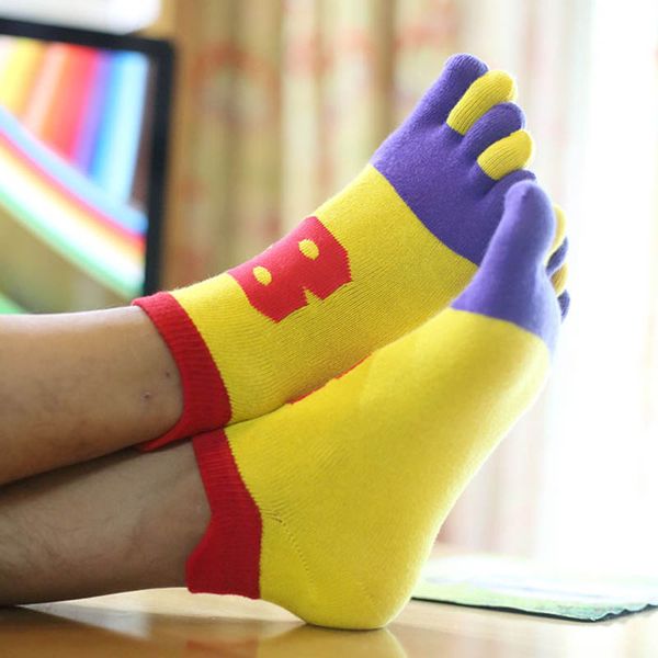 

2017 new arrival men's socks breathable comfortable cycling socks soft cotton five men cycling, Black