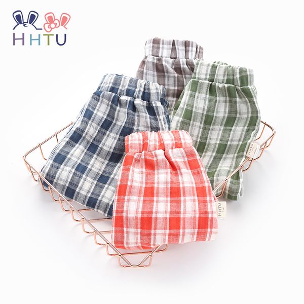 

hhtu children's cotton plaid pants spring and autumn stretch solid color casual comfort trousers children soft pants, Blue