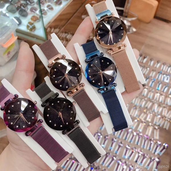 

2018 fashion luxury women watch special design magnet buckle purple color brand steel famous design relojes de marca mujer lady dress watch, Slivery;brown