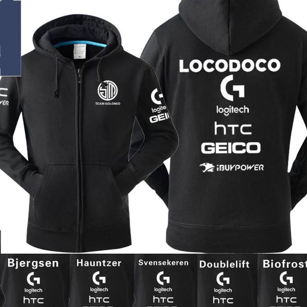 

wholesale- s6 bjergsen doublelift tsm team solo mid hoodies sweatshirt fleece jacket hoodie cosplay hoodies for men women