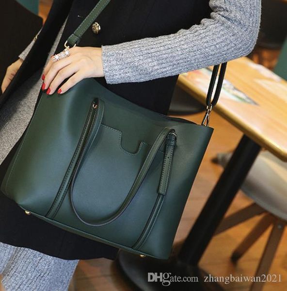 

2019 мягкая кожа европа и сша крупнотоннажная мода дикая леди сумка сумка-мессенджер зеленый