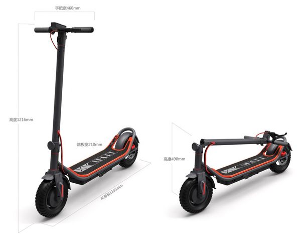 

350w big power off road 10inch trotinette electrique for adult