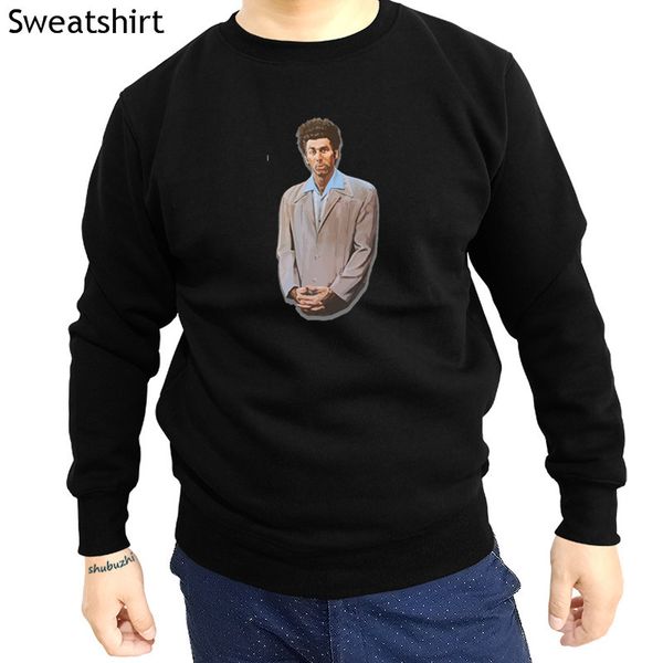 

casual stylish men sweatshirts kramer painting from seinfeld o-neck heap hombre men sweatshirt 3d euro size sbz4101, Black