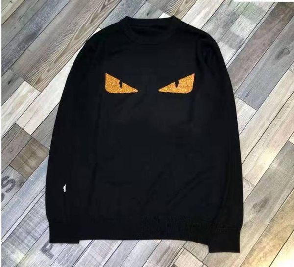 

mens дизайнер свитера hip hop глаз brand style глаза pattern бисера фуфайки терри для женщин людей роскошные толстовки вокруг шеи перемычки, White;black