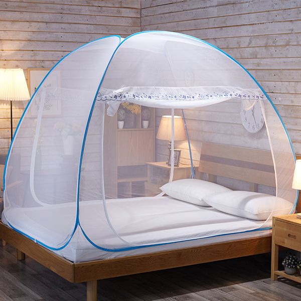 

new arrival summer mosquito net with zipper portable folding netting mesh tent canopy two door yurt mosquito net baldachim