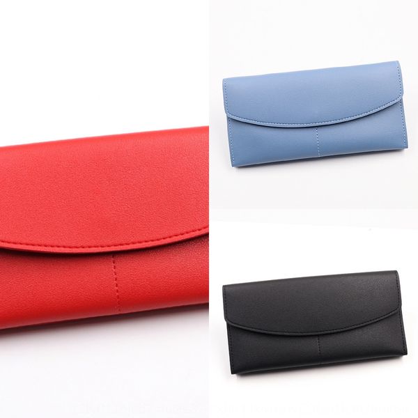 

jyaye 2019 women's long simple multi-card multi-color soft leather coin purse 2019 women's wallet long simple wallet multi-card mu, White