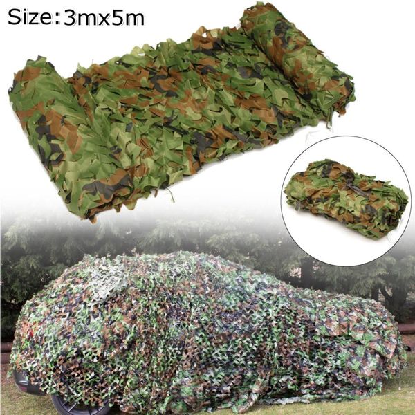 

3 x 5m hunting camping outdoor desert woodlands blinds army camouflage camo net sun shelter jungle blinds car covers