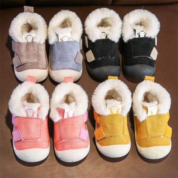 

newborn baby shoes winter baby first walkers boy non-slip kids boots shoes toddler girl warm plush infant sneakers