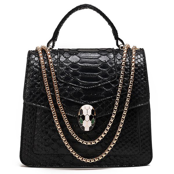 

2020 fashion leather desinger brand message handbags chain shoulder crossbody bags for women serpentine women bags