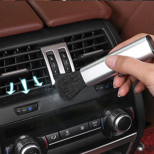 

автомобиль комплект для очистки воздуха на выходе регулируемая щетка автомобиля приборная панель швы щетка бытовая пыль cleaner