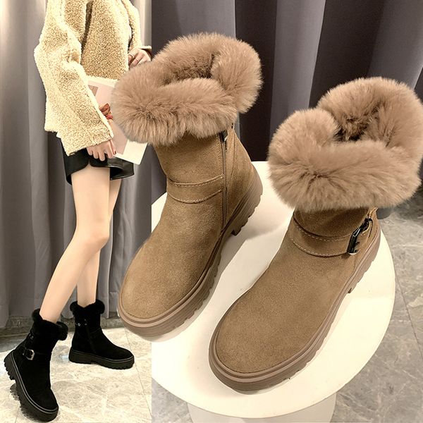 

round toe brand women's shoes lady boots booties woman 2019 low heel winter footwear boots-women australia lace up fashion, Black