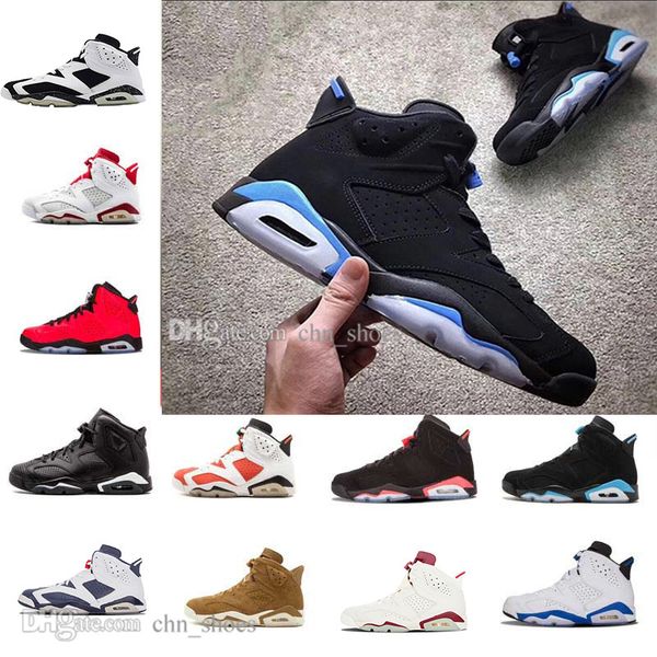 

2019 infrared bred vi 6 6s mens basketball shoes 3m reflective bugs bunny tinker black cat flint unc men sport sneakers