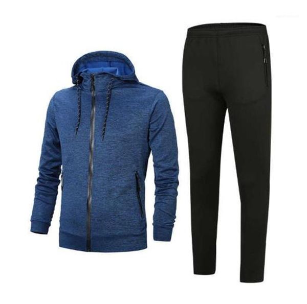 

mens hooded running sportswear mens designer otudoor tracksuits mens fashion active slim suits homme fit clothing, Gray