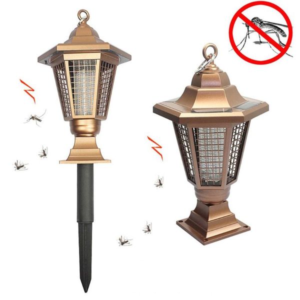 

solar powered portable lamp garden electric mosquito lamp mosquito killer lamps anti electric tools #10/6