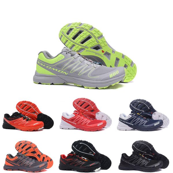 

designer running shoes speedcross s-lab green white black men walking ourdoor cross-country sport sneakers athletic hiking shoes 40-46