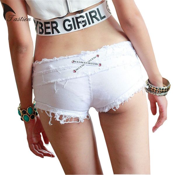 

tastien 2020 women shorts new fashion denim cotton shorts stretch mini super jeans summer feminino clubwear, White;black