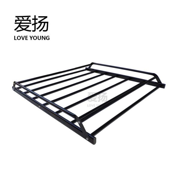 

universal quality steel simple roof cargo rack carrier black car rack basket