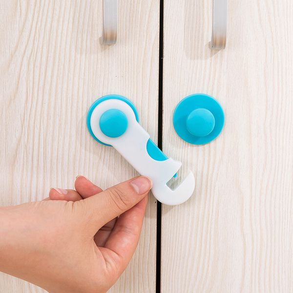 

4pcs/lot children against open ddrawer lock multi-function baby hand lock cabinet refrigerator baby safety protective equipment
