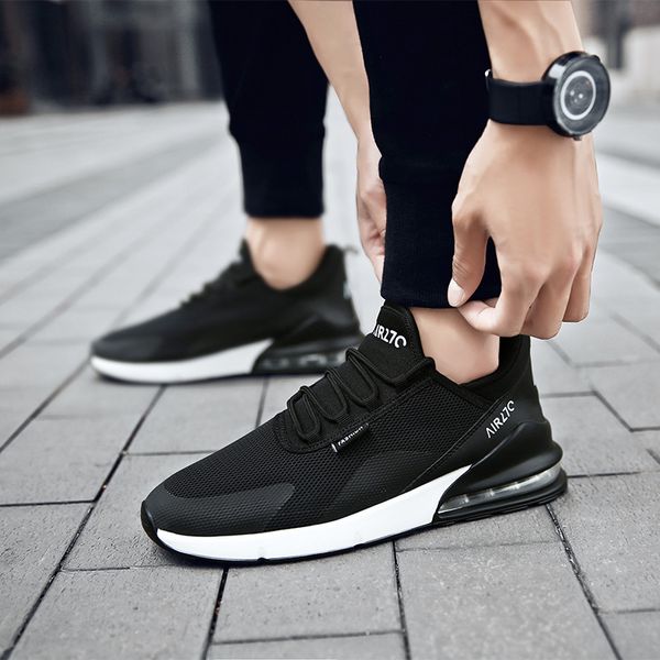 

autumn air cushion running shoes men sneakers lace-up athletic sports shoes men outdoor quality walking sneakers large size