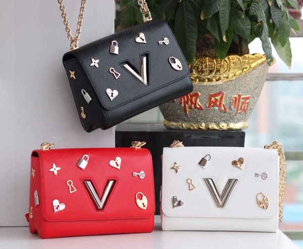 

2018 new brand designer handbag high quality ladies shoulder bag metal accessories wallet fashion messenger bag