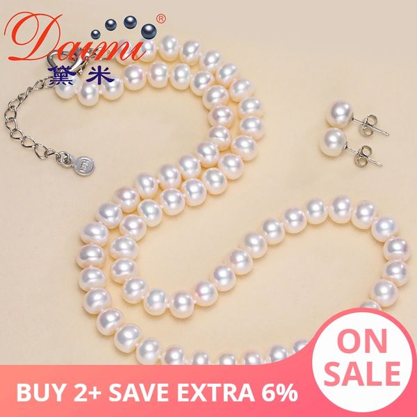 

daimi pearl ювелирные наборы ожерелье серьги pearl наборы для женщин партии ювелирных изделий свадебная jewlery, Black