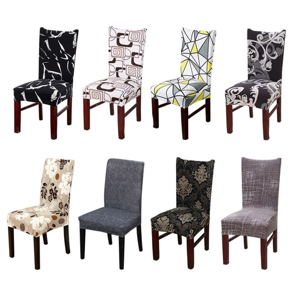 

black kitchen chair cover stretch elastic seat chair kitchen slipcover covers flower plaid dining cover spandex 1pc