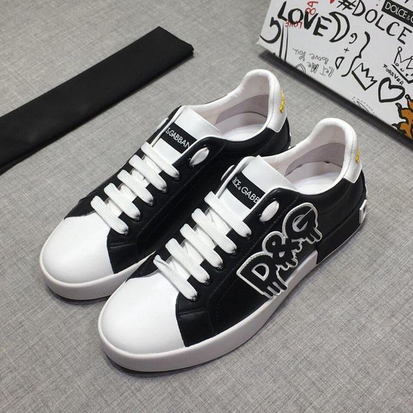 

casual sports fitness shoes comfortable casual dress shoes sports sneakers men's casual leather shoes designer men's sneakers, Black