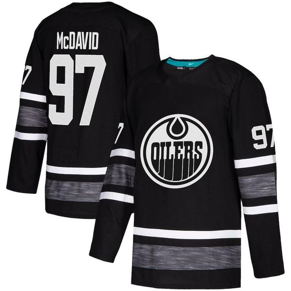 

2019 all star game джерси мужские 97 mcdavid 91# 34 matthew 65 erik karlsson 88 brent burns 29 fleury хоккей, Black;red