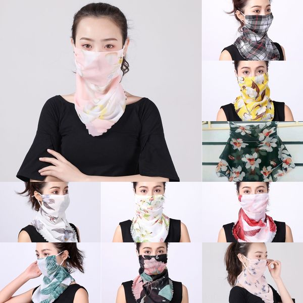 

v6hhp 2020 sell mouth mask lightweight face mask mask sun protection scarf outdoor riding masks protective silk scarf handkerchief, Black