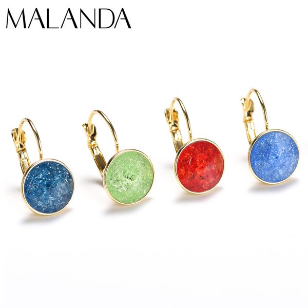 

new ice flowers crystals dangle earrings fashion gold color drop earrings round bella earrings for women wedding jewelry gift, Golden