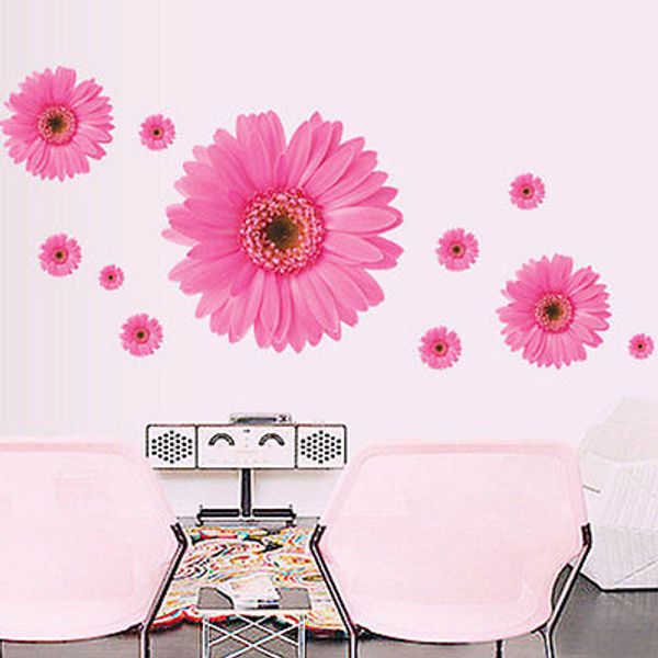 

room decal flower daisy wall stickers flower wallpaper rmovable diy decor