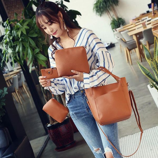 

мода дамы сумка кожаная четырехсекционная сумка-мессенджер клатч кошелек ретро торговый мобильный телефон #38