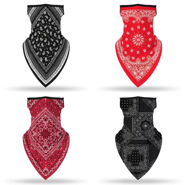 

ygugw women sunscreen masks thin summer outdoor scarf lightweight triangle chiffon face scarf breathable riding protection, Black