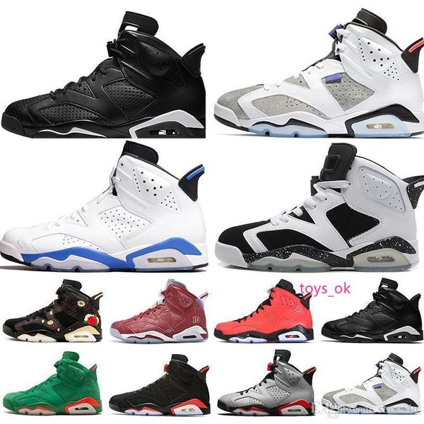 

2019 vi bred новые 6 6s мужская баскетбольная обувь инфракрасный 23 3m светоотражающий тинкер gatorade зеленый красный синий мужские спортив