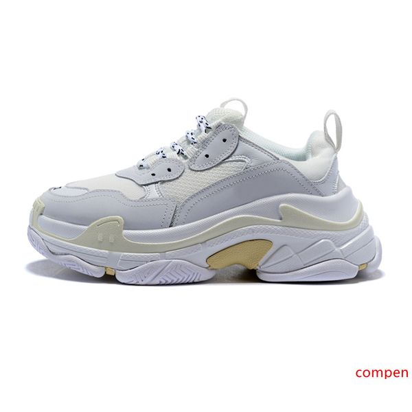 

triple s baskets men women black white new designer shoes mens trainers triple s sneakers casual dad shoe 36-45