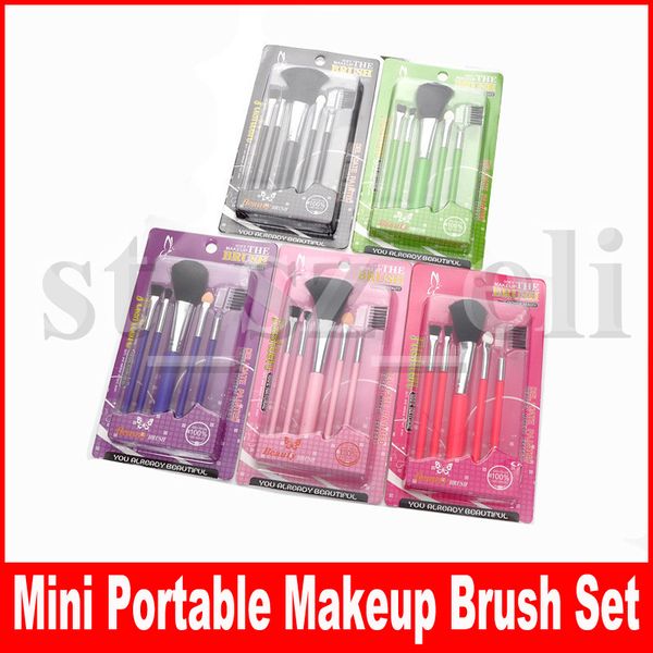 

5pcs/set make up brushes for beginner tools kit eye shadow eyebrow eyelash lip brush makeup brushes