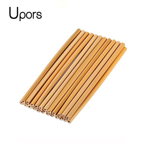 

набор из бамбука соломы многоразовых солом natural wood соломки для партии дня рождения свадьбы бара инструмент 23см organic bamboo трубочка