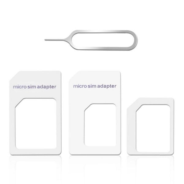 

4 in 1 set sim reduction three-piece + mobile phone card slot small to large