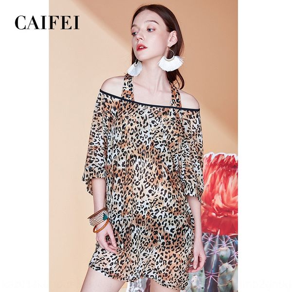 

caifei swimming women's three-piece suit beach slim girl swimsuit bikini leopard print spring backless bikini, White;black