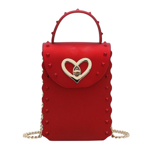 

2020 new women's bag pvc handbags women bag ladies phone coin purse handbags rivet hasp small flap crossbody