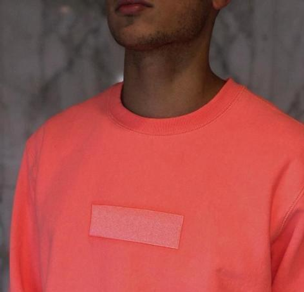 

9fw box logo crewneck fashion sweatshirt casual men women hoodie pullover couple street sweater pink112d#, Black