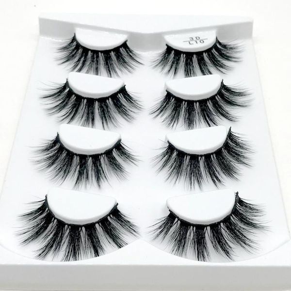 

hbzgtlad 2/4 pairs natural false eyelashes fake lashes long makeup 3d mink lashes eyelash extension mink eyelashes for beauty
