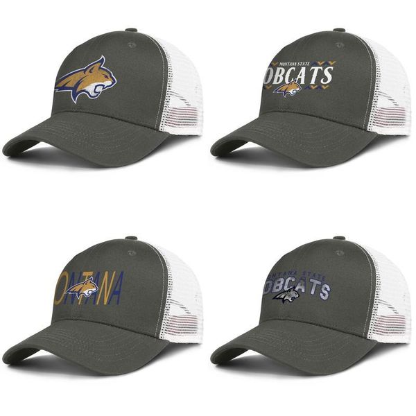 

montana state бобкэтс footall старого логотип печати армия-зеленый для мужчин и женщин, водитель грузовика крышка мяч прохладно пользователь, Blue;gray