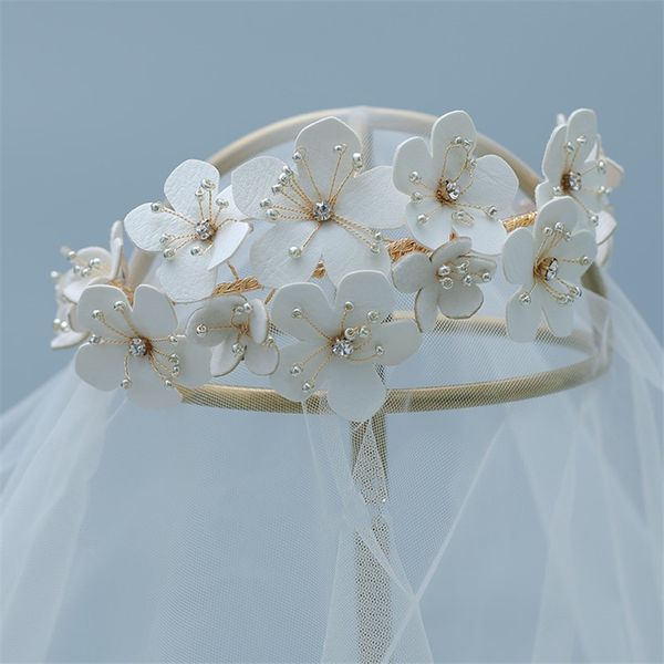 2019 Women Wedding Bridal Floral Flower Crown Tiara Headband Hair