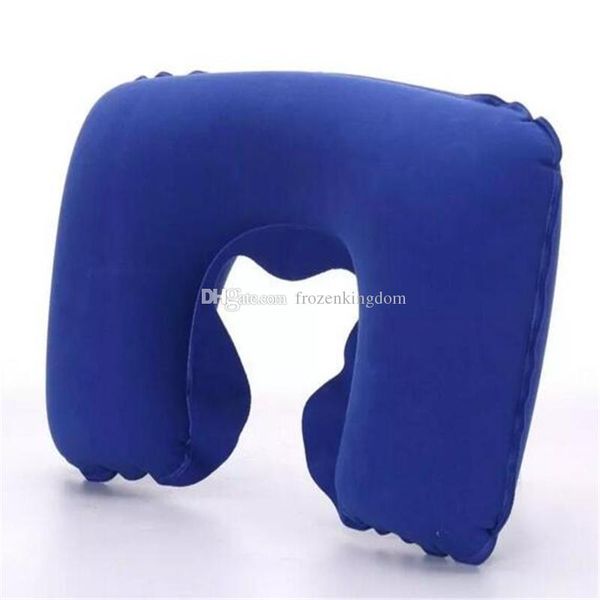 Inflatable Travel Pillow Neck U Rest Compact Air Cushion A152