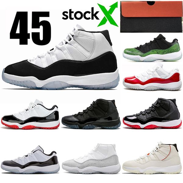 

concord 11 11s men women basketball shoes stock x bred gamma blue vast grey metallic silver platinum tint trainers sneakers with box 36-47
