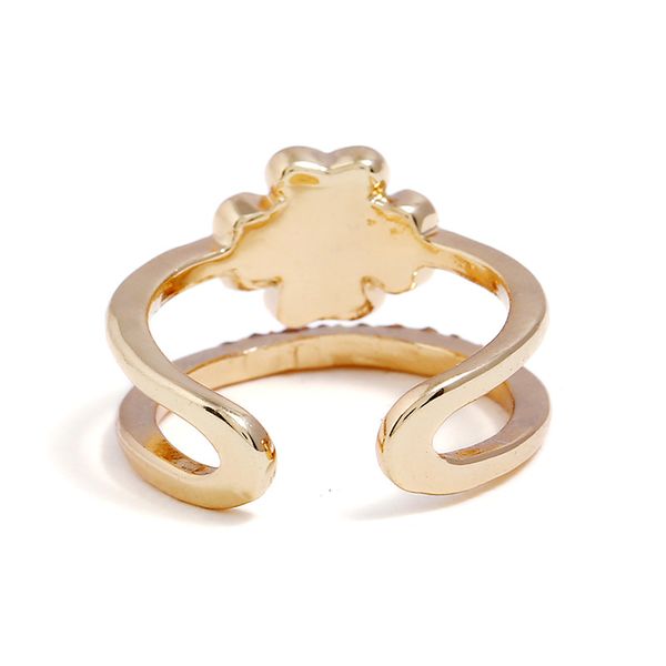 

wholesale-set zircon ring euro-american exaggerated alloy jewelry, Silver